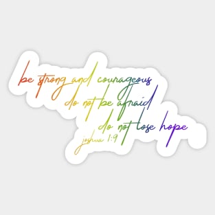 Joshua 1:9 Sticker